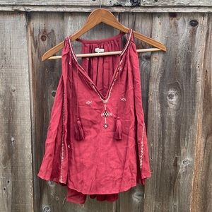 Isabel Marant Etoile Rysen Sleeveless Embroidered Top